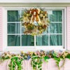 24 Inch Pine Needle Garland - 20 Lights, PVC Rattan Vine, PE Rattan Vine, Metal Rattan Vine, Indoor and Outdoor Decoration - 2 of 4