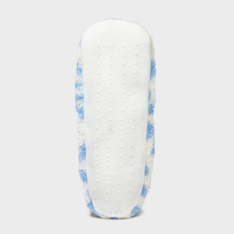 Girls' Animal Slipper Socks - art class™ Blue/Cream, 4 of 5
