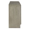 Treasure Trove Accents 4 Door Credenza Merino Gray: Pine & Oak Veneer, Adjustable Shelves, Cord Management - 3 of 4