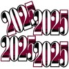 Big Dot of Happiness 2025 Maroon Graduation Decorations - DIY Party Essentials - Set of 20 - 2 of 4