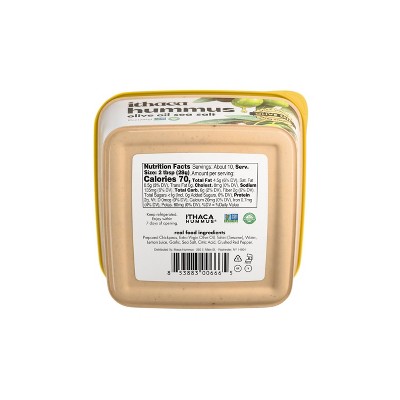 Ithaca Olive Oil Sea Salt Hummus - 10oz