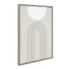 Kate and Laurel Sylvie Full Moon over the Mountain Top Framed Canvas by The Creative Bunch Studio, 23x33, Gray - 2 of 4
