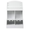 Kids Bookshelf and Toy Storage, Wood Book Shelf Organizer for Toddler, Playroom Storage, Children's Storage Cabinet, White Bookshelf Organizer - 4 of 4