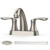 4 Inch Centerset Bathroom Sink Faucet, 3 Hole Bathroom Faucets with Pop Up Drain, Bathroom Sink Faucets & Parts - 2 of 4