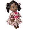 Doll Clothes Superstore Red Flower Print Dress Fits Some Baby Alive And Little Baby Dolls - 4 of 4
