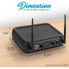 Pyle Wireless Microphone System, VHF Dual Channel with 2 Body-Pack Transmitters, 2 Lavalier & 2 Headset Mics – PDWM2145 - 2 of 4