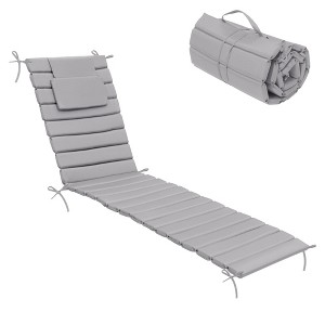 Crestlive Products Outdoor Portable Egg Rolls Chaise Lounge Cushion - 1 of 4