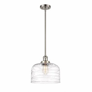 Bell - 1 Light Stem Hung Mini Pendant In Industrial Style-13 Inches Tall and 12 Inches Wide - 1 of 1