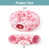 Cozy Kiss Foldable Plush Cat Tunnel Bed with Interactive Toys, Donut-Style Pet Tunnel & Washable Cushion - 4 of 4