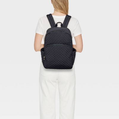 Universal Thread Quilted Dome Backpack - Universal Thread™ Black — фото 2