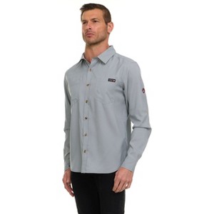 Canada Weather Gear Men’s Long Sleeve Ripstop Shirt – Roll-Up Sleeves, Dual Chest Pockets, Outdoor Lightweight Button-Down - 1 of 4