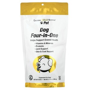 California Gold Nutrition Pet, Dog Four-in-One, 120 Soft Chews, 16.93 oz (480 g) - 1 of 4