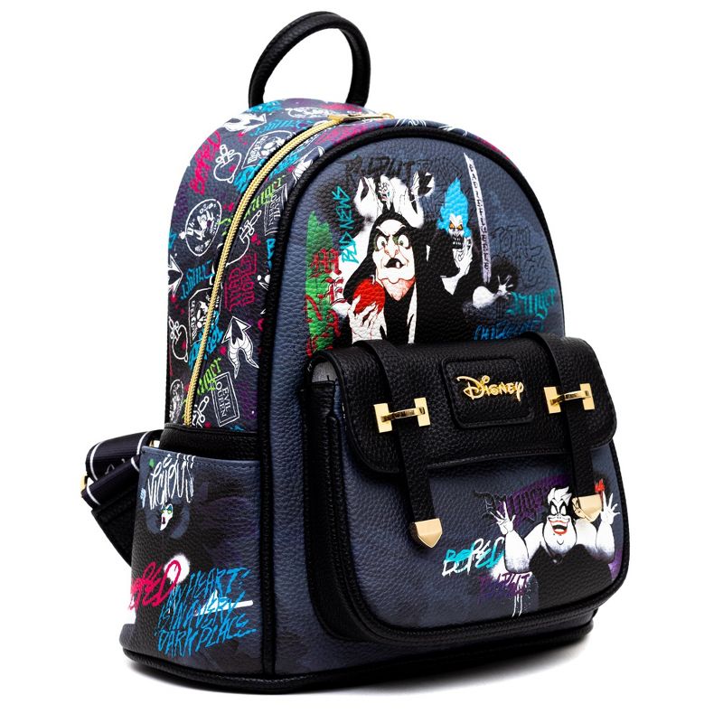WondaPop Disney Villains 11" Vegan Leather Fashion Mini Backpack, 4 of 8