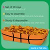 Big Dot of Happiness Basketball Party Paper Food Trays, Disposable Double-Sided Paper Food Holders for Nachos, Hot Dogs, French Fries - 12 Ct - 3 of 4