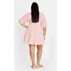 Women's Plus Size Destiny Mini Dress - soft pink | CITY CHIC - 2 of 4