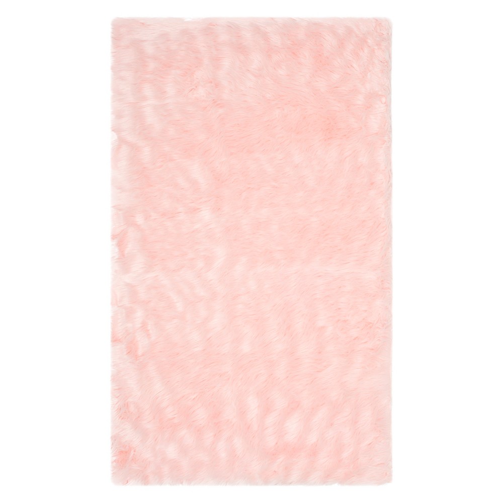 5'x7' Solid Area Rug Pink - Safavieh