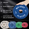 Colored Weight Plates, Fractional Change Plates with 2 Inch Steel Insert, Rubber Bumper Weights Plate Set for Strength Training, Fitness Workouts - 2 of 4