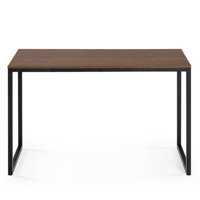 Jennifer 60'' Brown Wood and Metal Desk