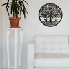 Slickblue Unique Steel Metal Wall Art, 23" Handcrafted Decor for Indoor/Outdoor Use - 2 of 3