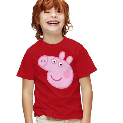 Boys' Short Sleeve Peppa Pig Face T-Shirt