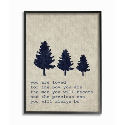 11"x1.5"x14" You Are Loved Son Trees Framed Giclee Texturized Art - Stupell Industries