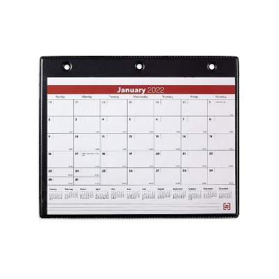TRU RED 2022 8" x 11" Desk/Wall Calendar White/Red/Black TR12949-22