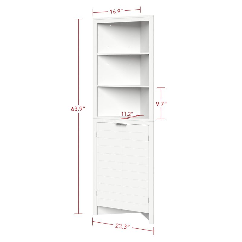 Madison Collection Tall Corner Cabinet - RiverRidge Home, 6 of 12