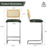Infurnic Counter and Bar Stools, Modern Upholstered Bar Stools Set with Sturdy Legs, for Kitchen and Dining Room, 2PCS, Black, 17.7"*18.9"*42.5" - 4 of 4