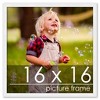 PosterPalooza | Square Classic Modern White Picture Frame - UV Acrylic, Foam Board Backing, Hanging Hardware - 2 of 4