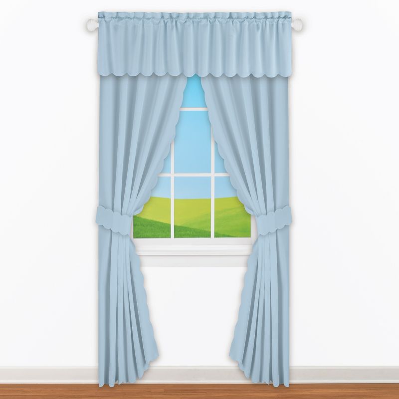 Collections Etc Scalloped Edge Curtains, 4 of 6