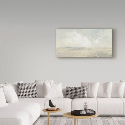 Sky and Sand Pastel Canvas Art 24'' x 47''