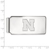 Black Bow Jewelry 14k White Gold Nebraska Cornhuskers NCAA Money Clip - 2 of 3