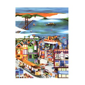 Trademark Fine Art - Linnea Pergola Hills of San Francisco Canvas Art - 1 of 4