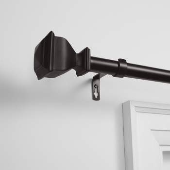 Exclusive Home Napoleon 1" Indoor/Outdoor Curtain Rod and Finial Set