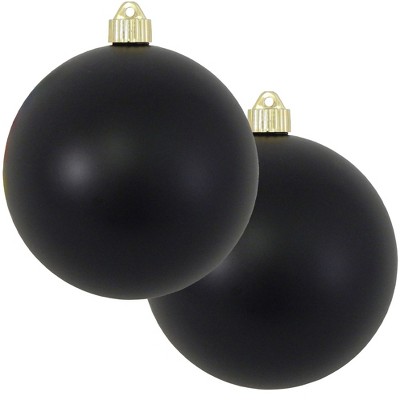 Christmas by Krebs 2ct Soot Black Shatterproof Christmas Ball Ornament  6" (150mm)