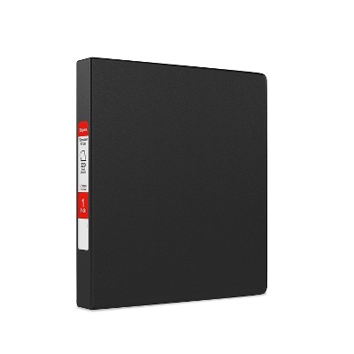 Staples Standard 1" 3-Ring Non-View Binder Black (26407-CC) 55355/26407