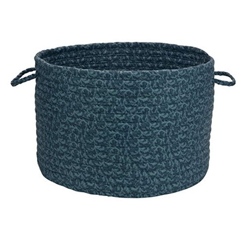 Colonial Mills Solid Fabric Basket - Deep Blue 14