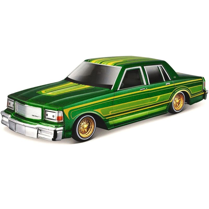 1987 Chevrolet Caprice Green Metallic with Graphics "Lowriders" "Classic Muscle" Series 1/26 Diecast Model Car by Maisto, 2 of 4