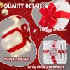 Syemin Decorative Holiday Scene Props 3FT Gift Box Tower Present Boxes Ornament Christmas Outdoor Indoor Decorations, White, 29..8"*29.8"*39.4" - 3 of 4