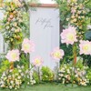Wikineon Artificial Giant Flowers for Decoration: Pink Huge Flowers 5.58 ft Large Silk Flower Faux Floral for Wedding Reception Arrangements - 2 of 4