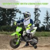 12V Electric Dirt Bike, Kids Electric Motorcycle with 25W*2 Motor, Twist Grip Throttle, Training Wheels, Spring Suspension - 4 of 4