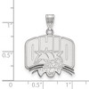 Black Bow Jewelry 10k White Gold Ohio Bobcats NCAA Large Pendant - 2 of 3