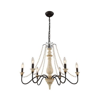 6-Light Black Chandelier