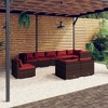 vidaXL Garden Lounge Set Brown, Cinnamon Red - 2 of 4