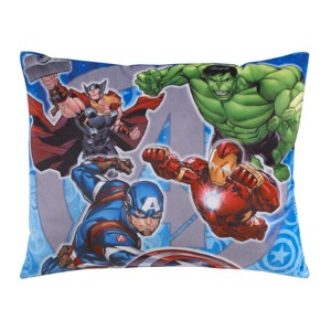 Marvel The Avengers I Am A Hero Blue, Green, and Red Decorative Toddler Pillow - 1 of 4
