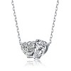 Guili 14K Gold-Plated Double Heart & Pear Pendant Necklace with Sparkling Cubic Zirconia in White or Gold – Elegant and Thoughtful Gift for Women - 2 of 2