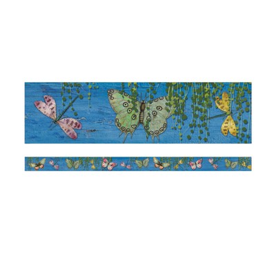 Eureka Curiosity Garden Butterfly Deco Trim, 37 Feet (Pack of 6)