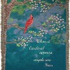 Manual Woodworkers and Weavers When a Cardinal Appears Light Tapestry Throw Blanket 50"x60", Cotton, Soft-Tone Inspirational Memorial Decor - 2 of 3