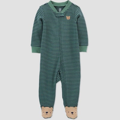 Carter's Just One You® Baby Boys' Bear Footed Pajama - Green 3M