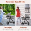 2-in-1 Baby Stroller with Bassinet, Lightweight Foldable Travel Pram with Reversible Seat, Compact Umbrella Stroller for Toddlers - 3 of 4